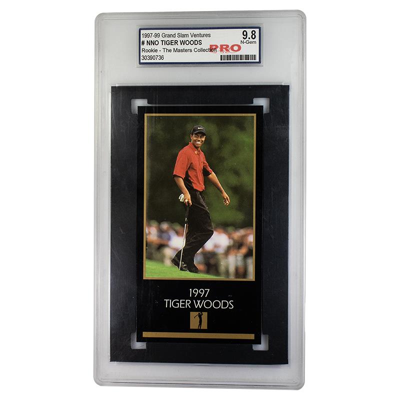 1997 Grand Slam Ventures # NNO Tiger Woods Rookie - The Masters Collection 