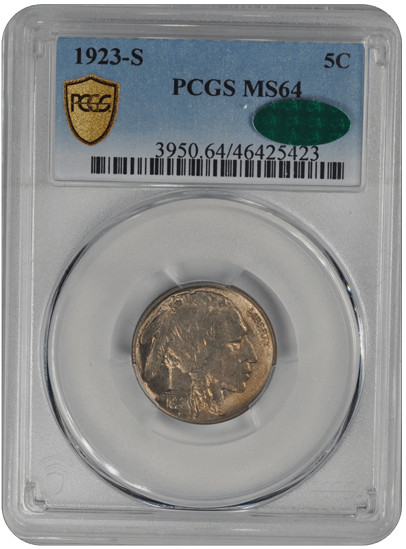 1923-S Buffalo PCGS CAC MS 64