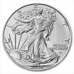 2025 $1 1oz. American Silver Eagle, BU 