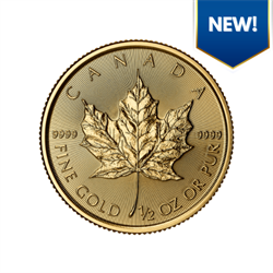 2025 1/2 OZ CANADIAN GOLD MAPLE LEAF 