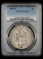 1883 S $1 PCGS AU55