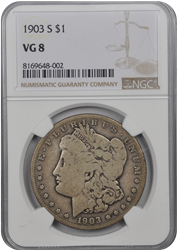 1903 S  Morgan Dollar NGC VG-8