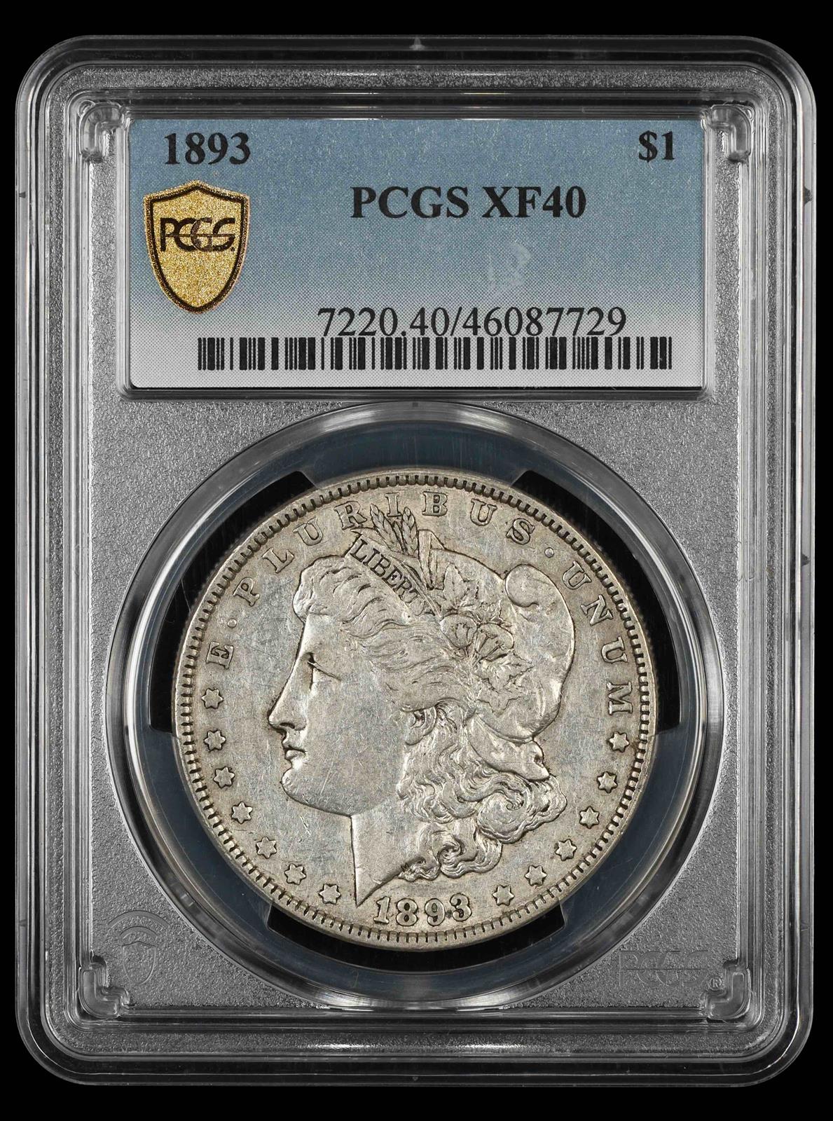 1893 $1 PCGS XF-40