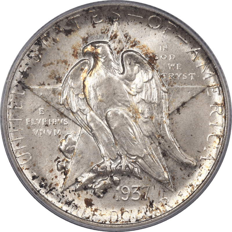 1937-S Texas Half Dollar Commemorative 50c PCGS MS66 - Nice Lustrous Tone Coin