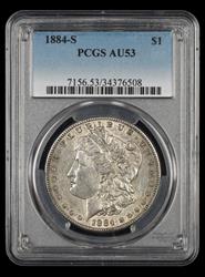 1884 S $1 PCGS  AU53