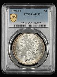 1894-O $1 PCGS AU-55