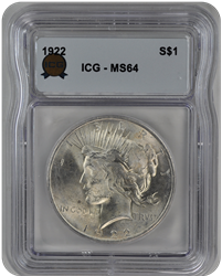 1922 Peace ICG  MS 64