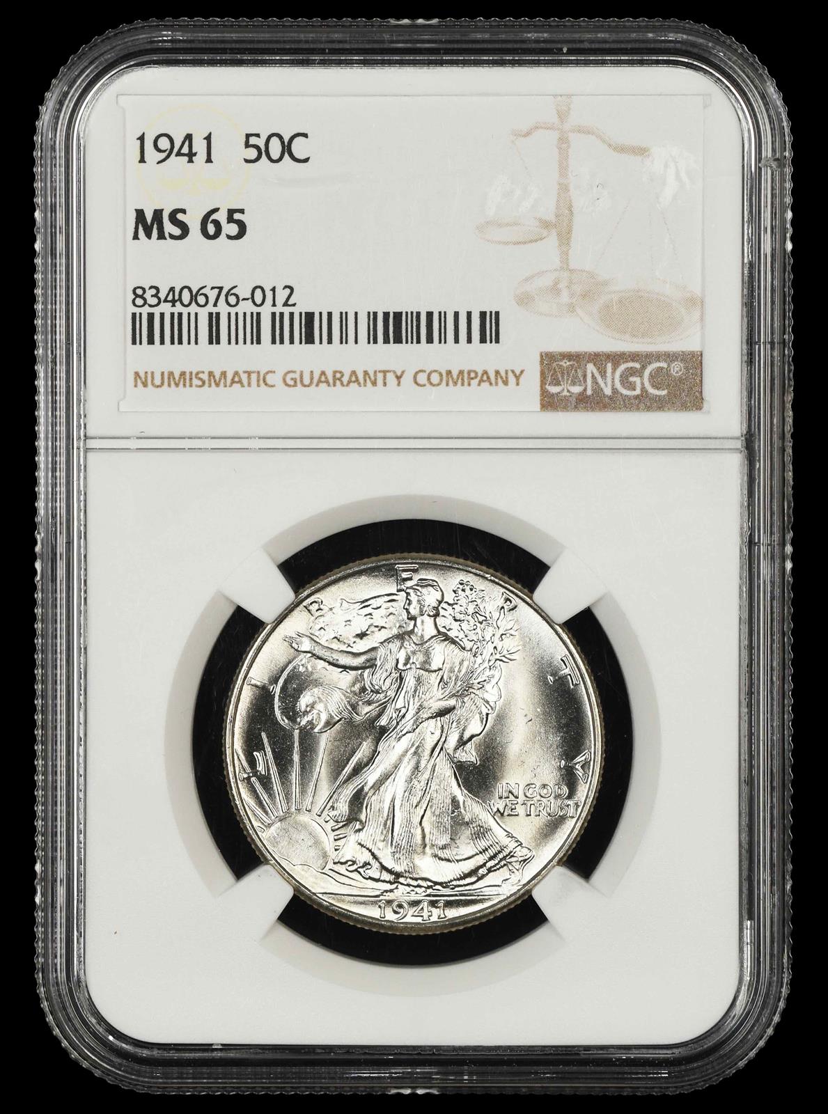 1941 50C NGC  MS65