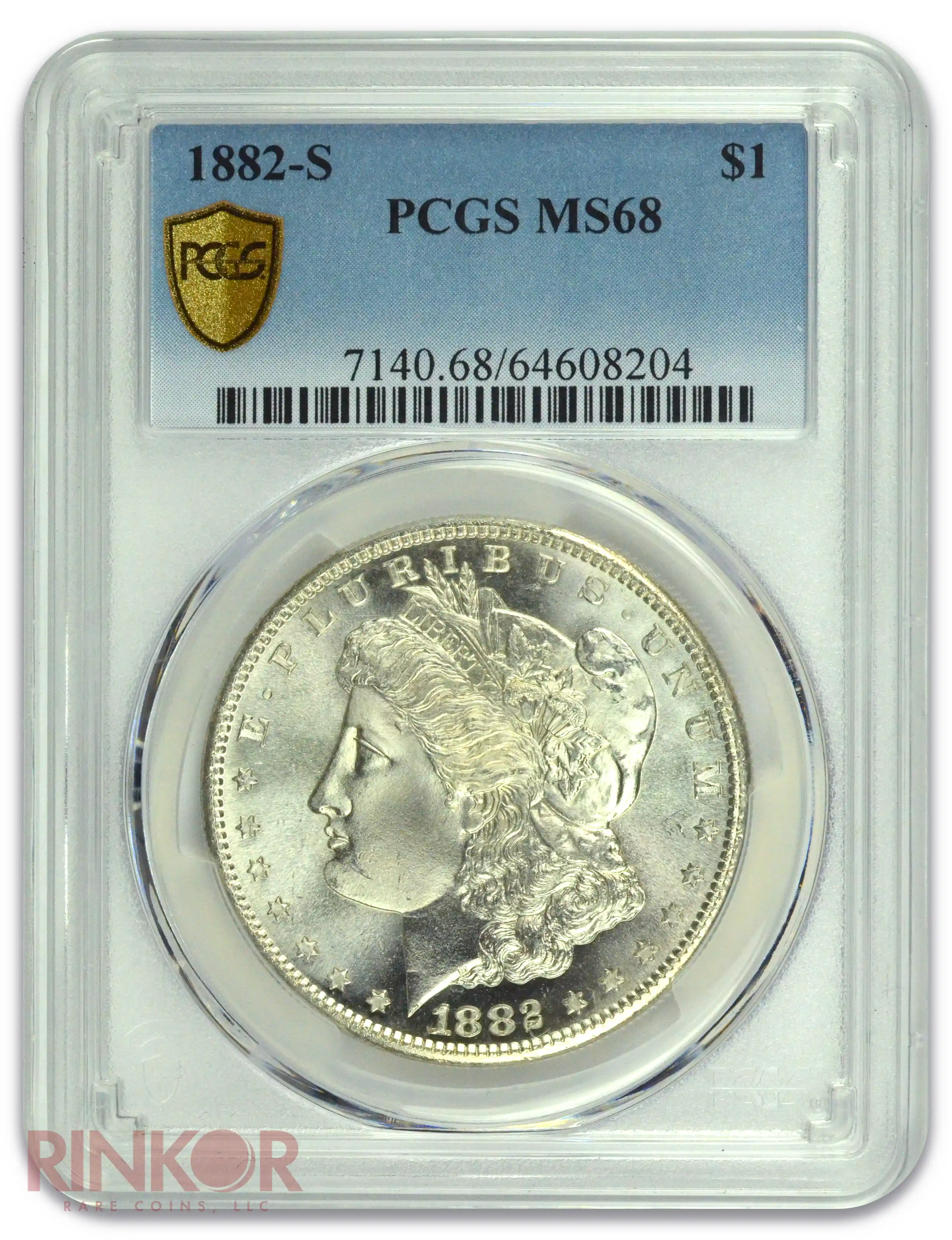 1882-S $1 Morgan Dollar PCGS MS 68
