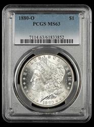 1880 O $1 PCGS MS63