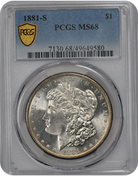 1881-S Morgan PCGS MS 68