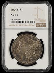 1895 O $1 NGC AU-53