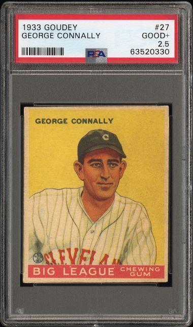 Goudey #27 George Connally PSA #63520330 GOOD+ 2.5 