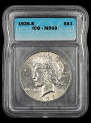 1935 S $1 ICG MS63