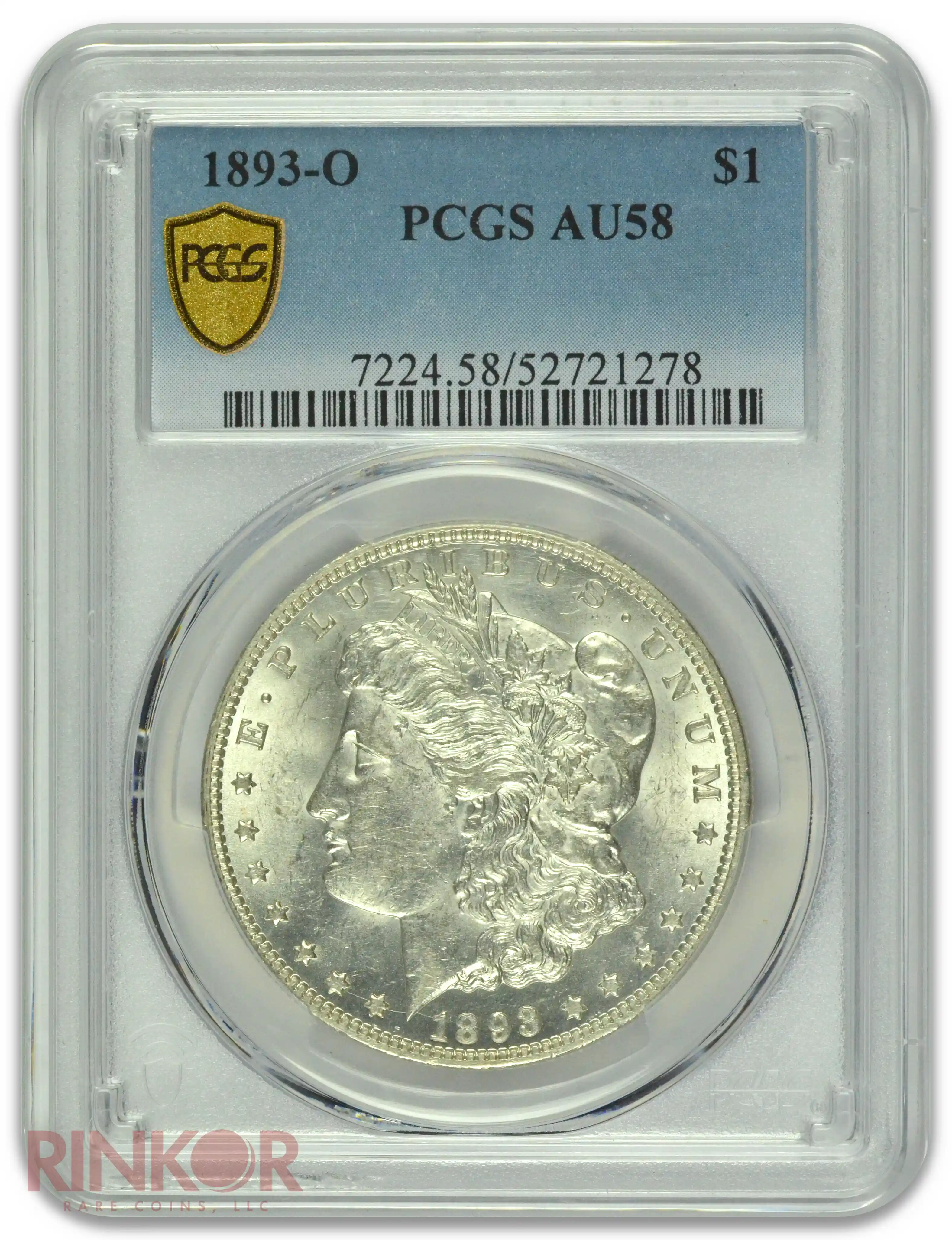 1893-O $1 Morgan Dollar PCGS AU-58