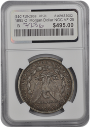 1895 O  Morgan Dollar NGC VF-25