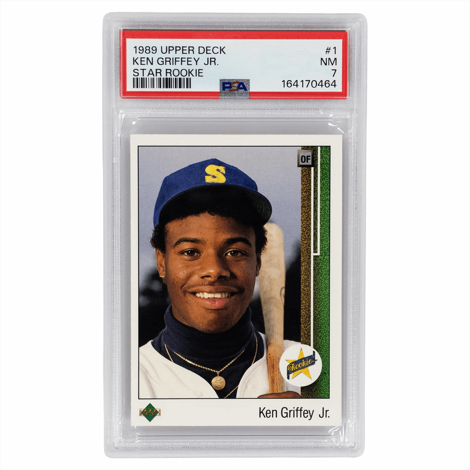 1989 Upper Deck Ken Griffey Jr. Star Rookie #1 PSA NM 7