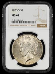 1926 S $1 NGC MS 62