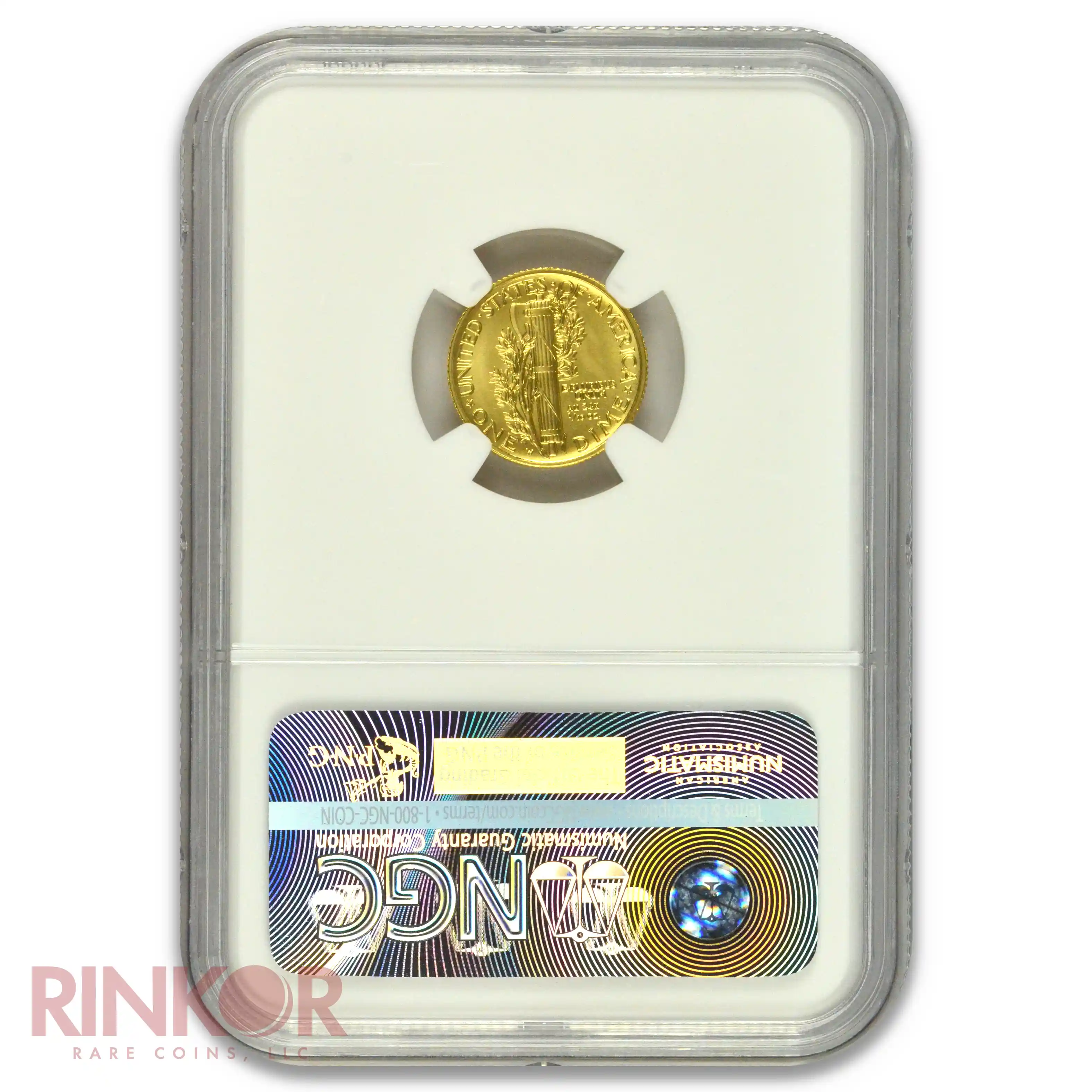 2016-W 1/10thoz Gold Mercury Dime Centennial First Releases NGC SP 69
