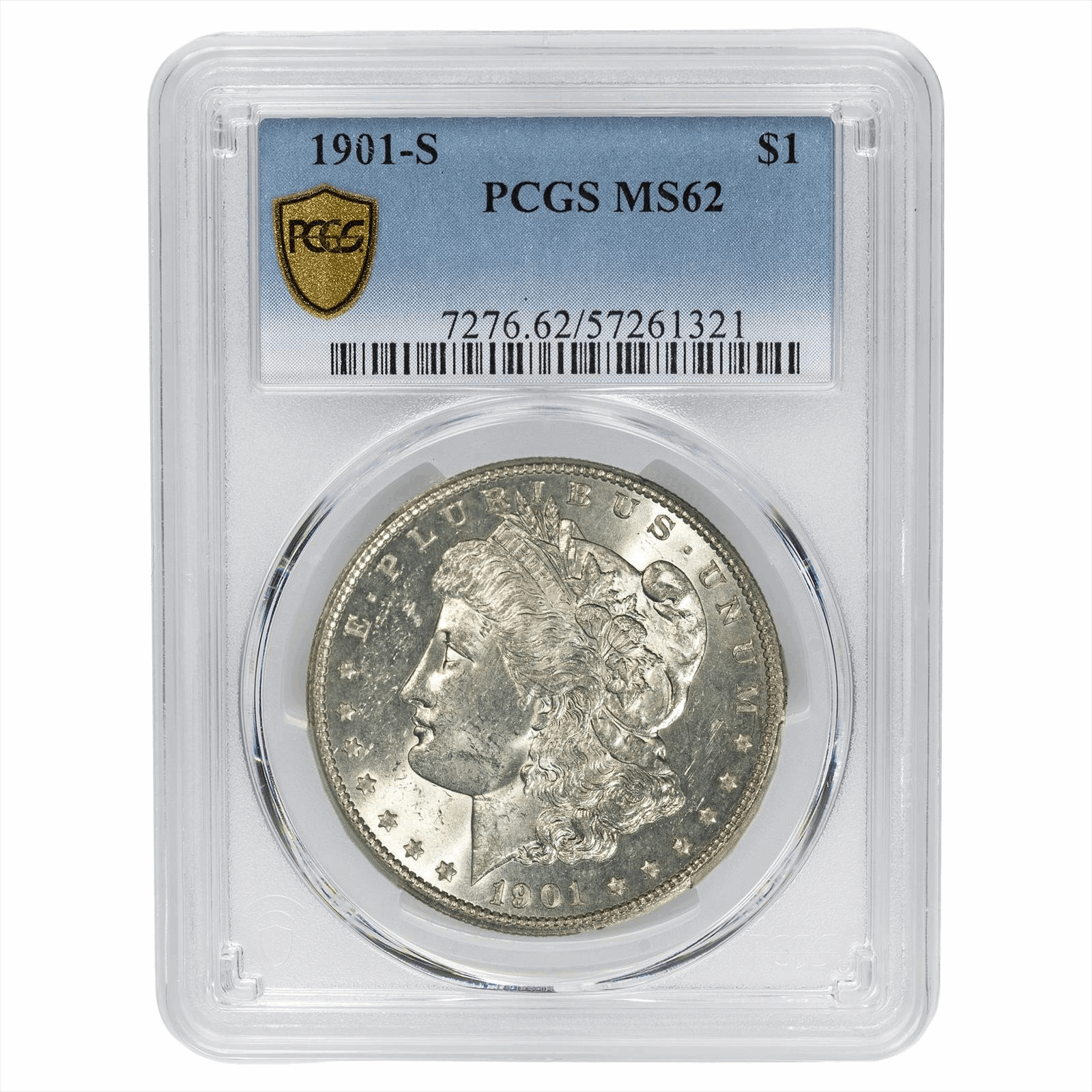 1901-S Morgan Silver Dollar $1 PCGS - U.S. Coins and Jewelry