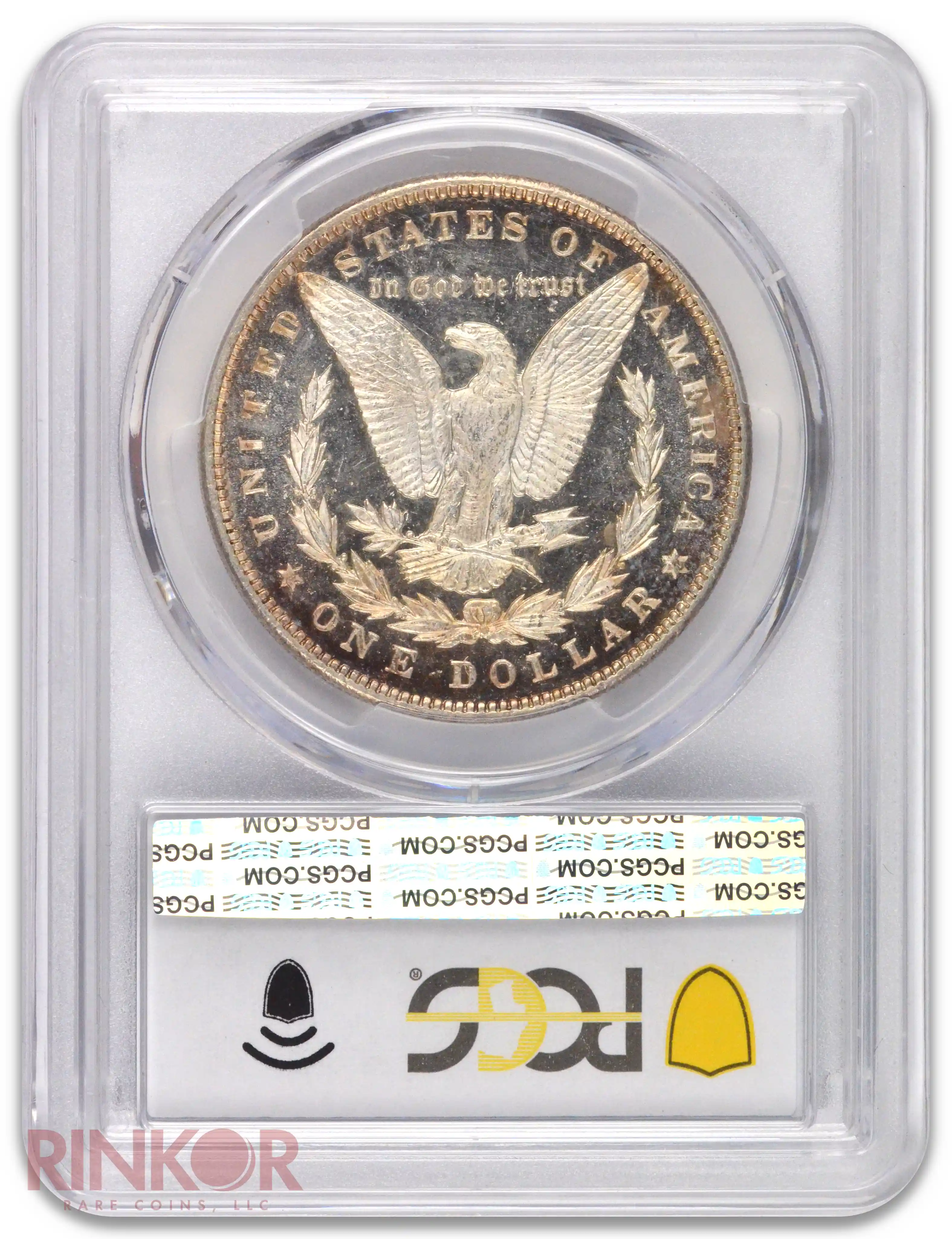 1890 $1 Morgan Dollar PCGS MS 64 DMPL CAC