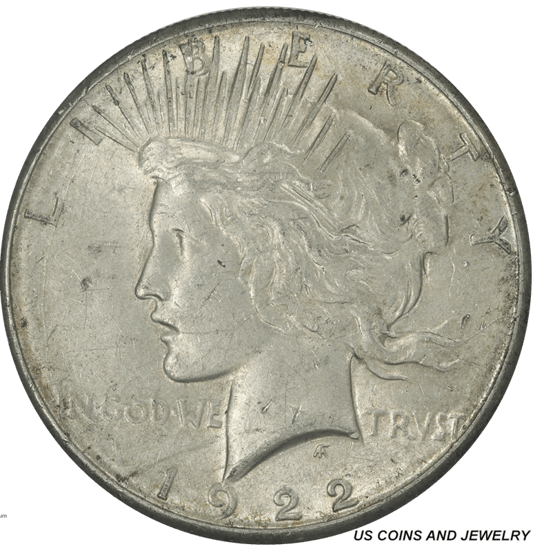 1922-S Peace Dollar $1  AU About Uncirculated 