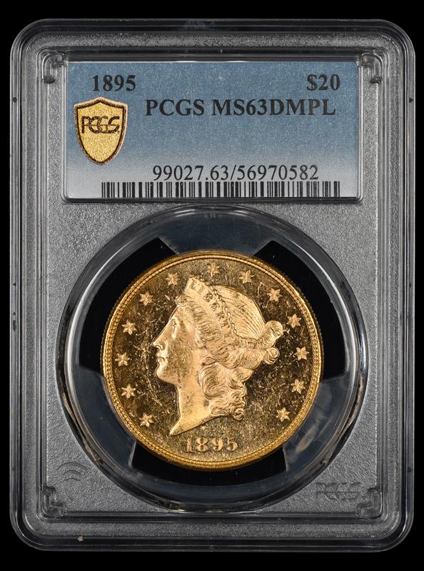 1895 $20 Gold PCGS MS63 DMPL