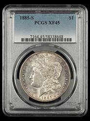 1885 S $1 PCGS  XF45