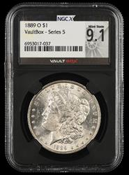 1889 O $1 NGC MS 61