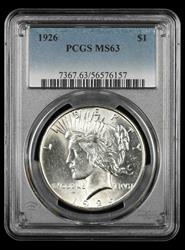 1926 $1 PCGS MS 63