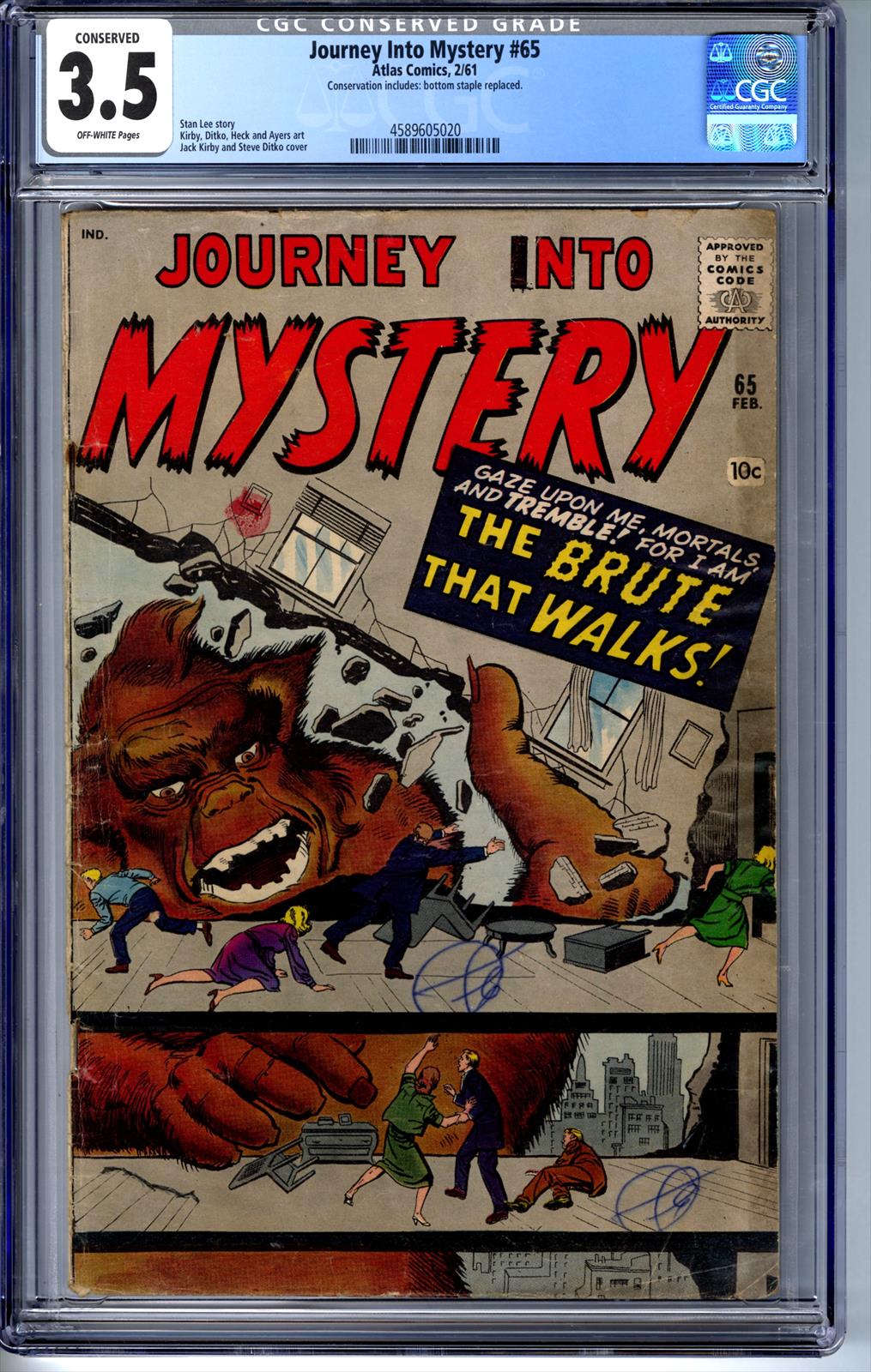 Journey Into Mystery #65 CGC 3.5 3.5