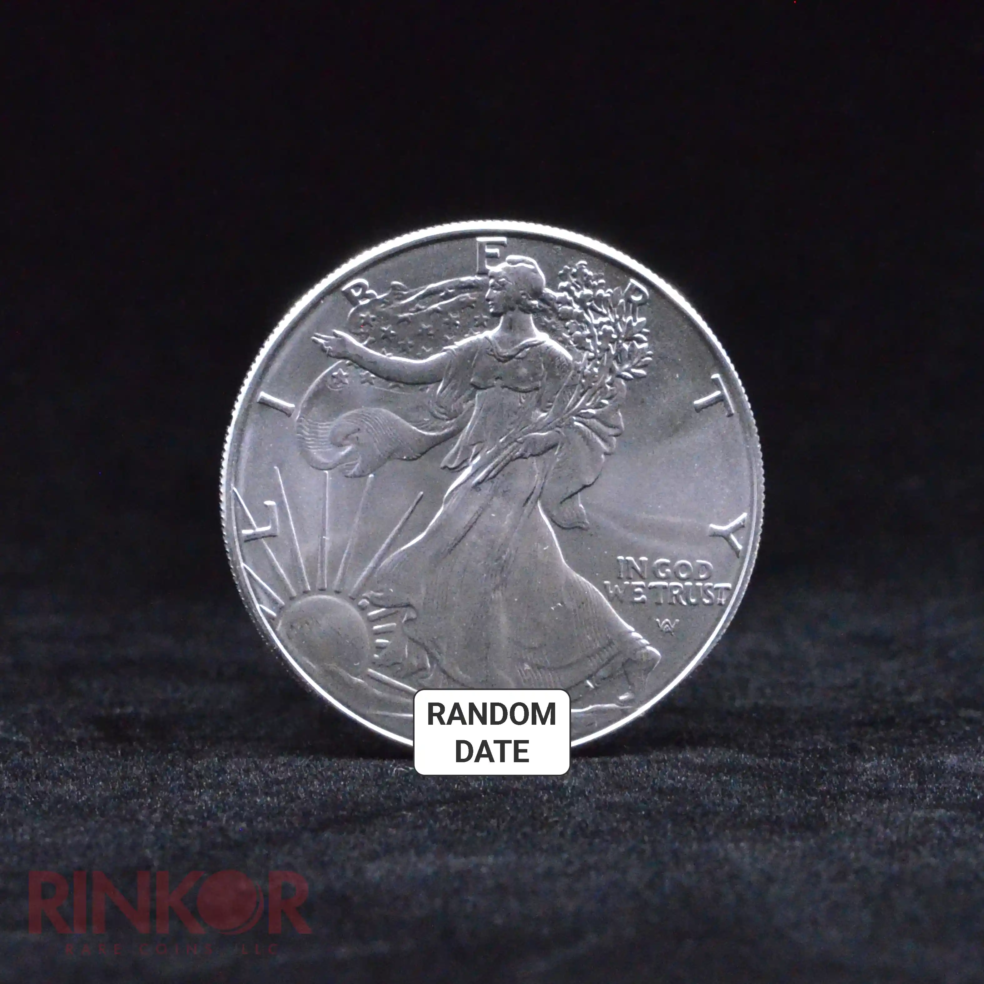 1oz American Silver Eagle Gem BU  (Random Date)