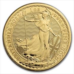 2025 $100 Pound 1oz. Great Britian Gold Britannia, BU 