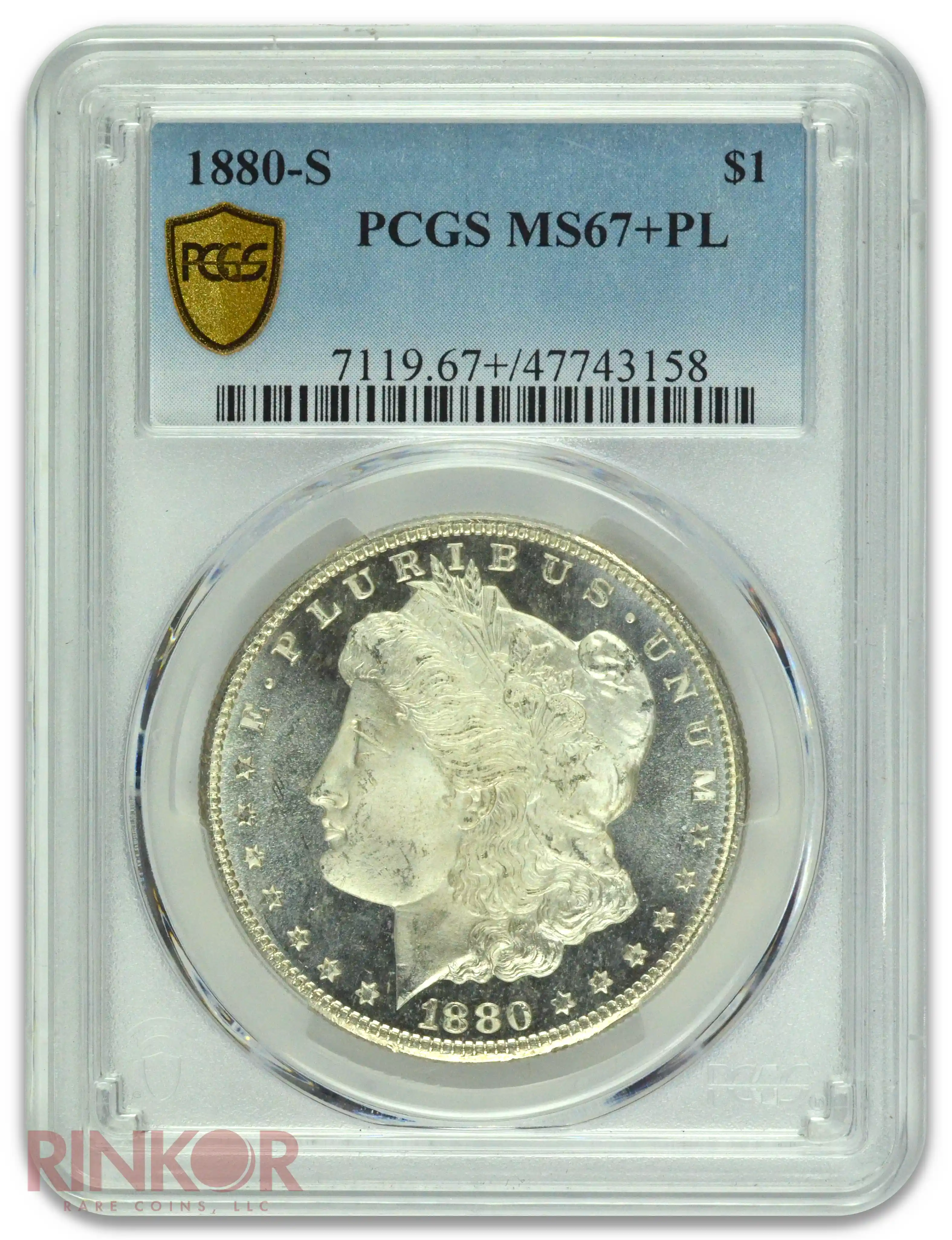 1880-S $1 Morgan Dollar PCGS MS 67+ PL