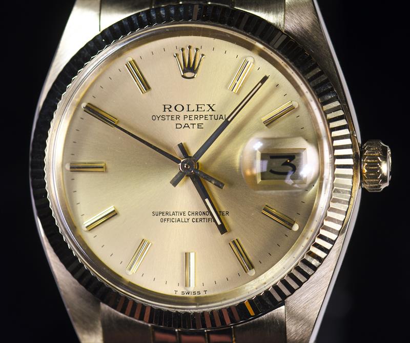 Rolex 1979 Mens 14Kt YG Date Ref 1503  