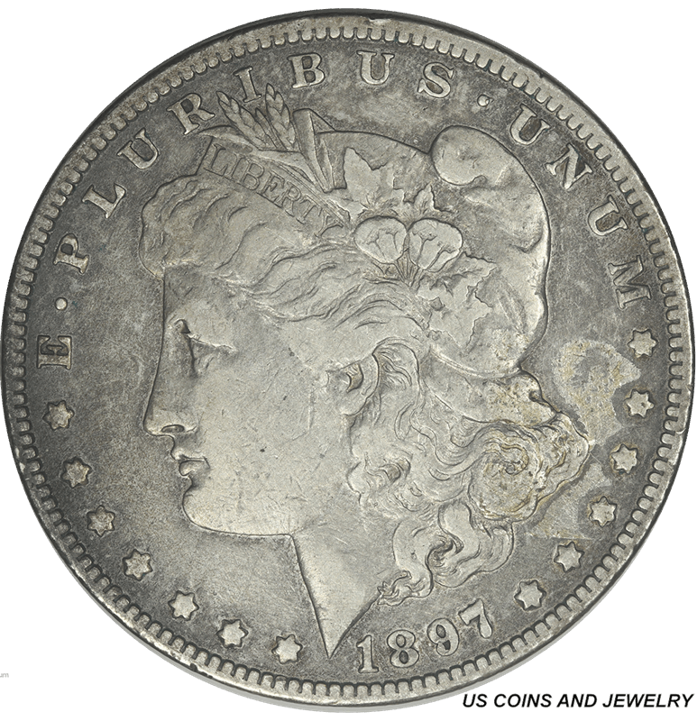 1897-O Morgan Silver Dollar $1 Extra Fine XF