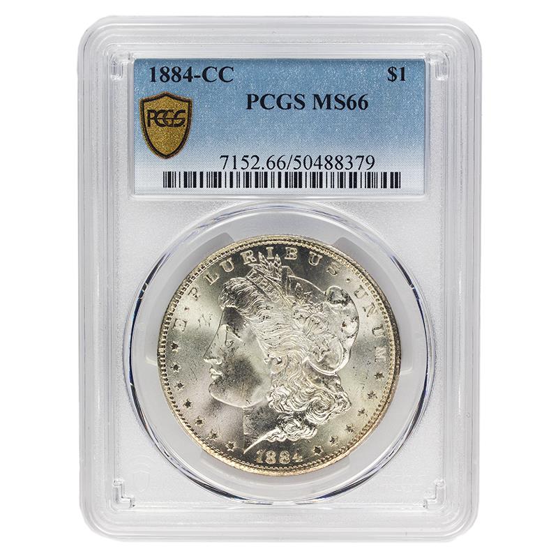 1884-CC Morgan Dollar, $1 PCGS MS 66