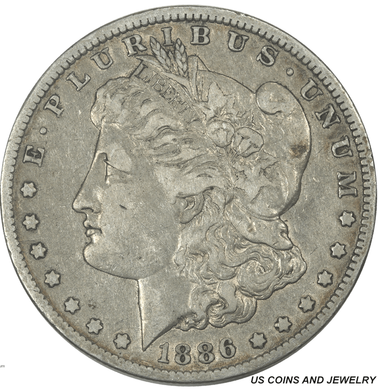 1886-O Morgan Silver Dollar $1 VF Very Fine