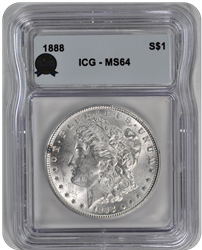 1888 Morgan ICG MS 64