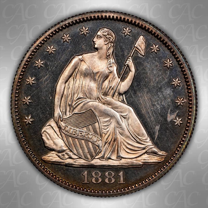 1881 50c CACG PR 63 CAM