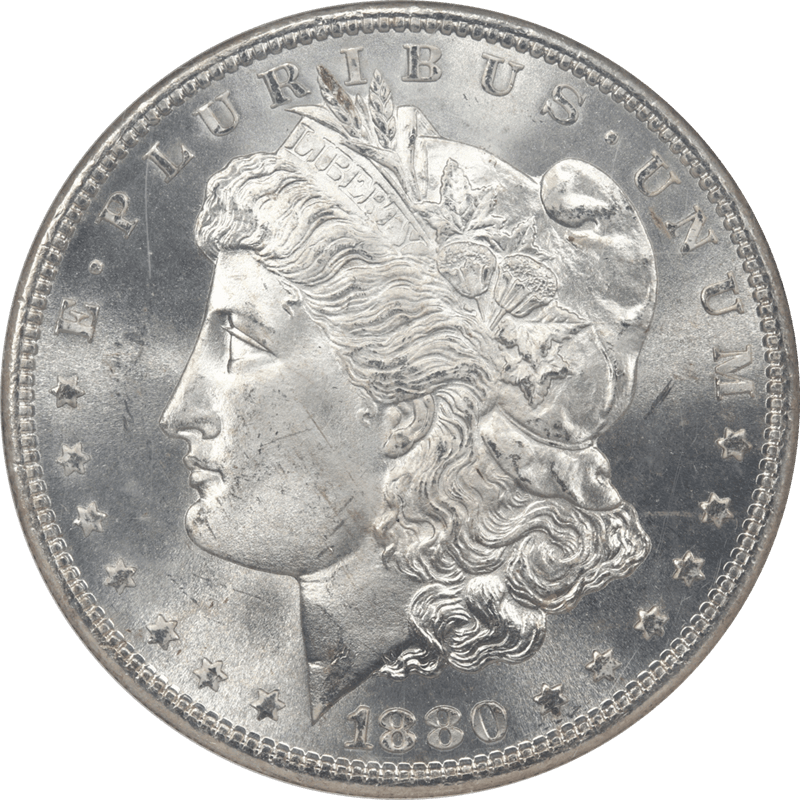 1880-S Morgan Silver Dollar $1 NGC MS 67 - Nice Lustrous  Coin