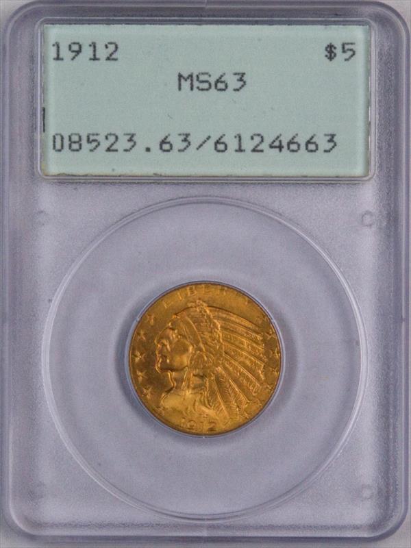 1912 Indian Head PCGS MS63 OGH "RATTLER"