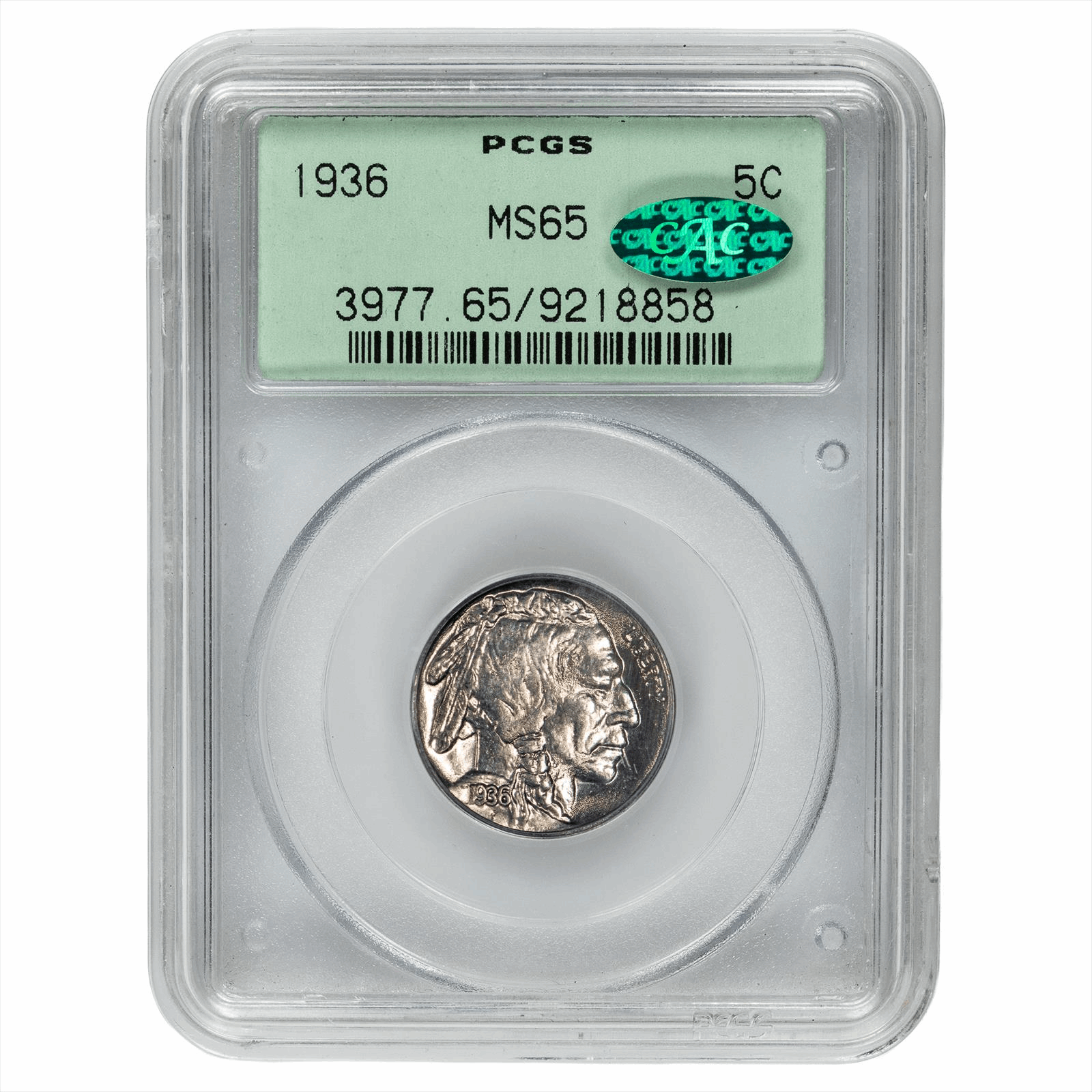 1936 Buffalo Nickel 5C PCGS MS 65 CAC