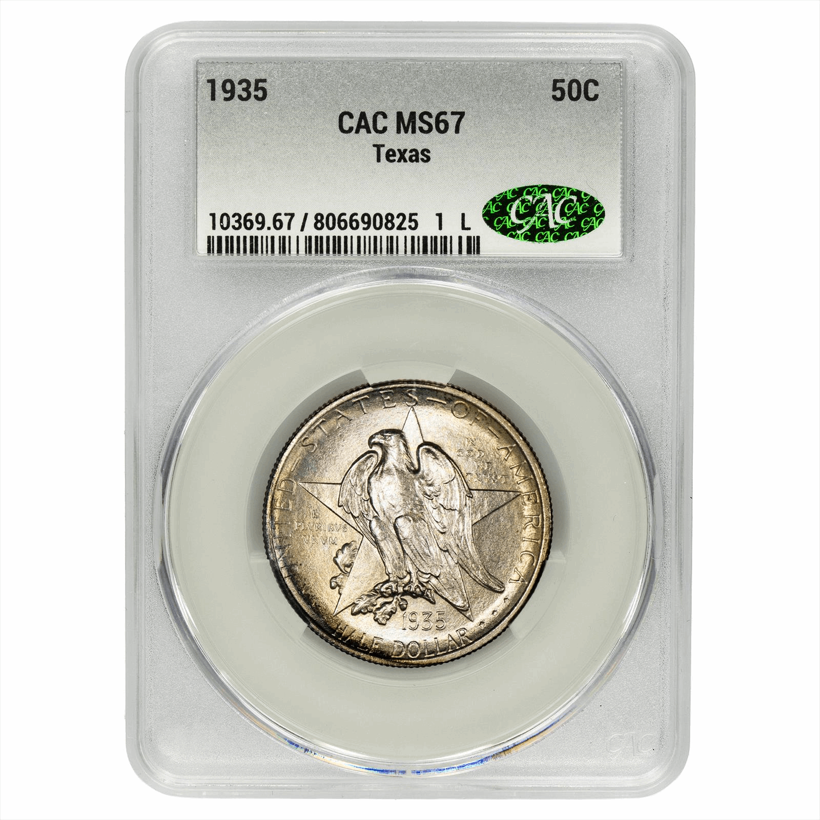 1935 50C Texas  CAC MS67