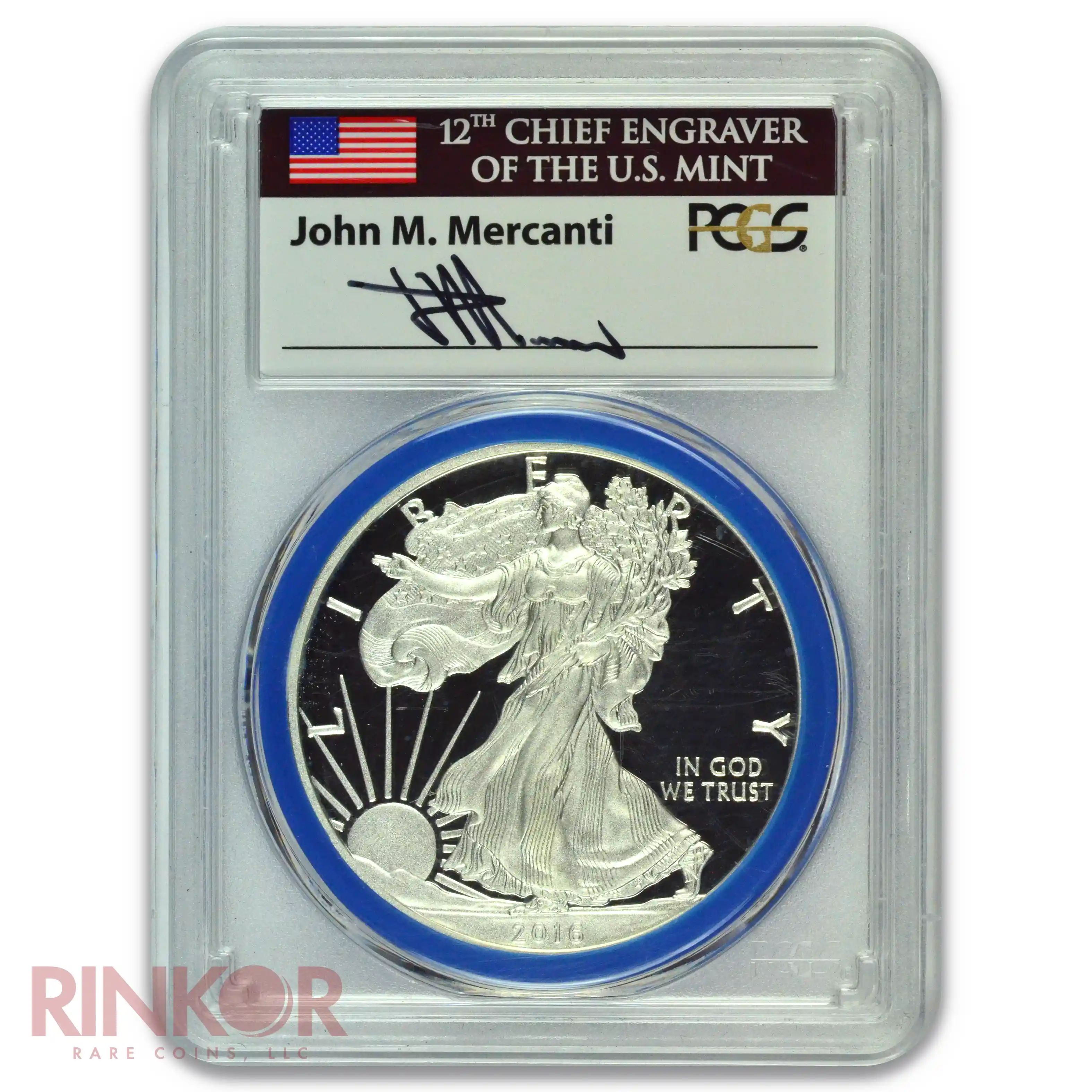 2016-W Congratulations Set 1oz Silver American Eagle Mercanti Sig PCGS PR 70