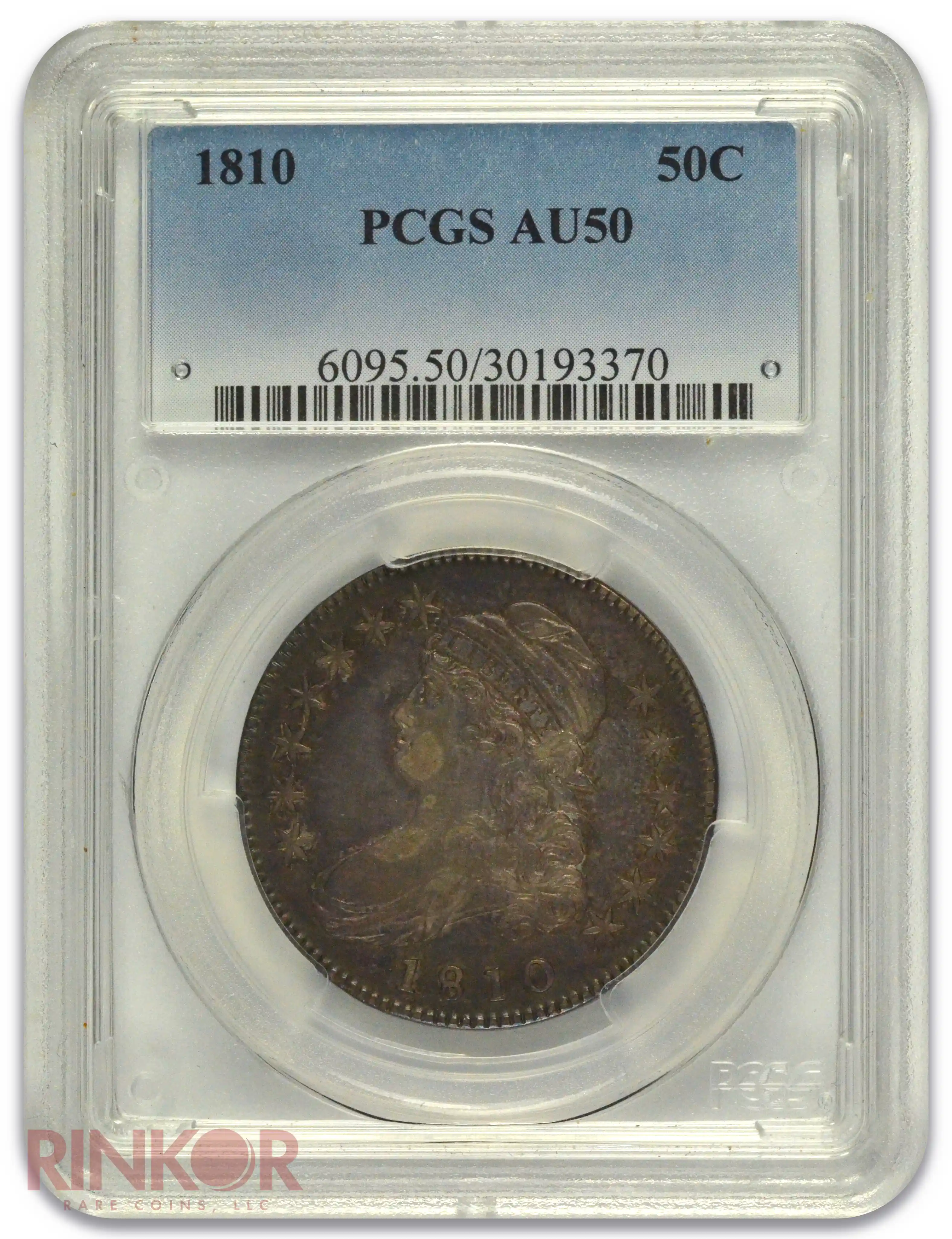 1810 Capped Bust Half Dollar PCGS AU-50