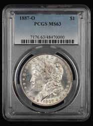 1887 O $1 PCGS MS63 63