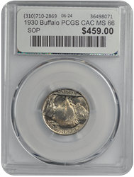 1930 Buffalo PCGS CAC MS 66