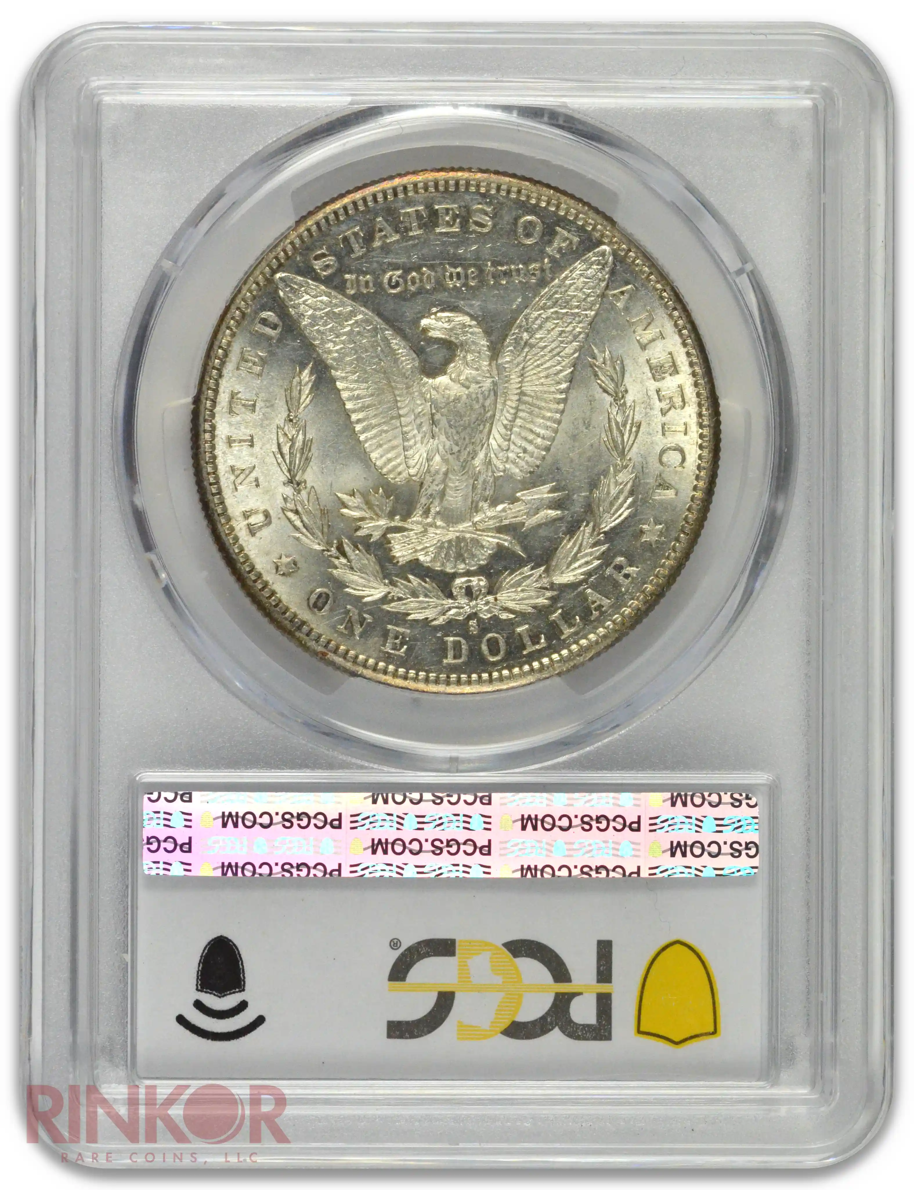 1886-S $1 PCGS AU-58