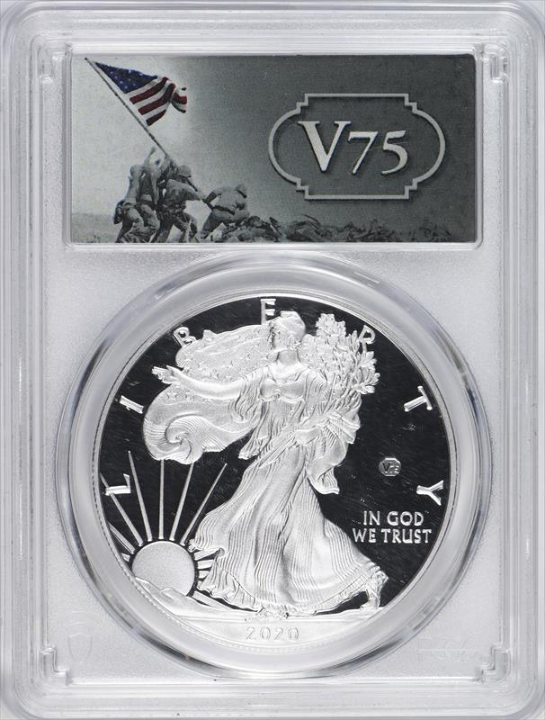 2020 V75 Silver Eagle First Strike PCGS PR70DCAM 